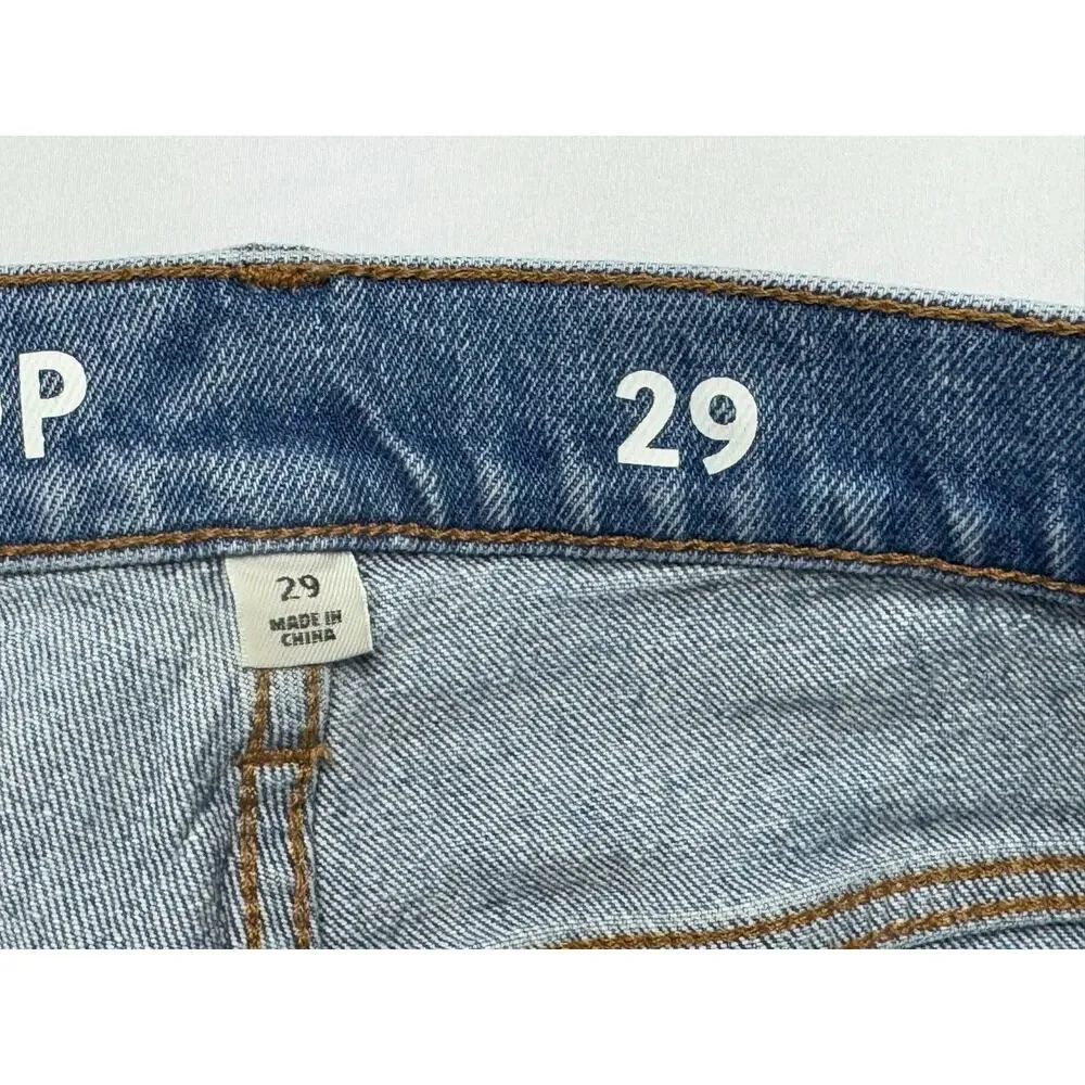 J.Crew‎ Women's Distressed Demi Boot Crop Blue Denim Jeans - Size 30x25*